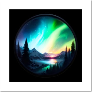 Northern Lights - Winter - Natural Beauty - Christmas Posters and Art